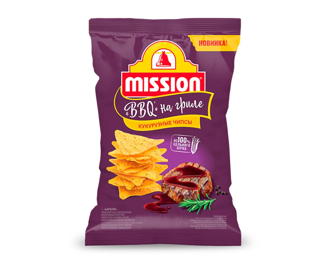 Եգիպտացորենի Չիպսեր Mission Բարբիքյուի համով 220գ