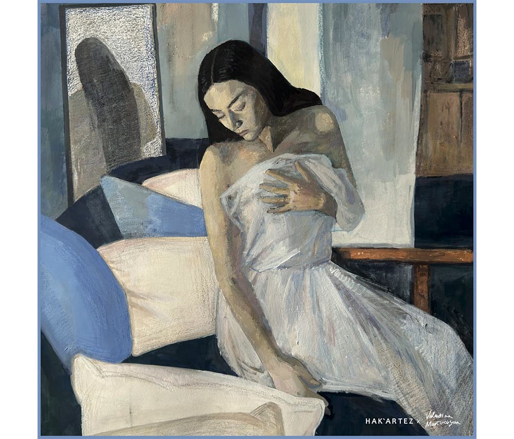 Դեկորատիվ շարֆ «Երկխոսություն» (70 x 70 սմ)