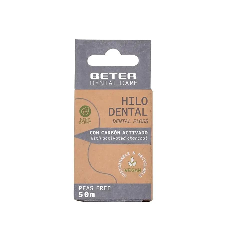 Dental floss with activated charcoal 50 m. - Dental care - Beter