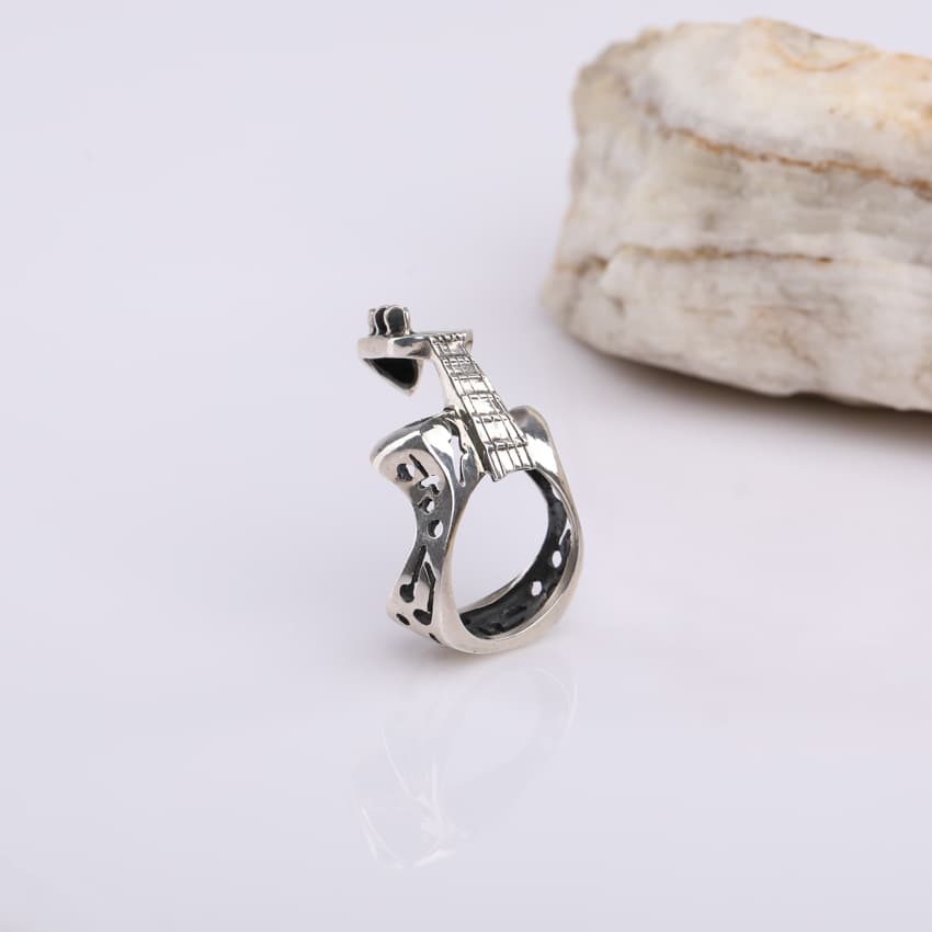Արծաթե մատանի Կիթառ Kara Silver