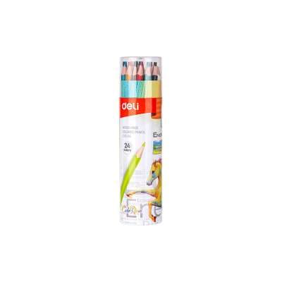 Մատիտ գունավոր Deli Enovation tub 24 գույն EC112-24