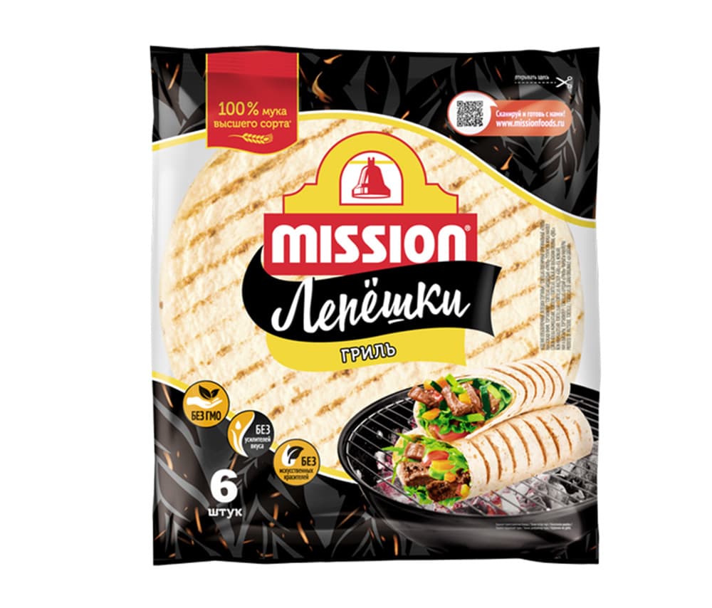 Տորտիլիաներ Mission Գրիլ 20սմ 6 հատ