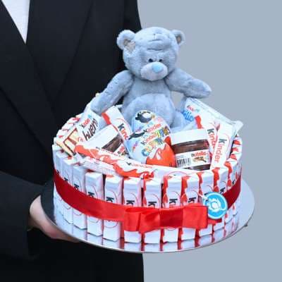 Kinder Gift կլոր նվեր արջուկով