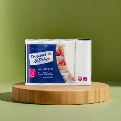 SAUGSTARK SICHER ԽՈՀԱՆՈՑԱՅԻՆ ԹՂԹԵ ՍՐԲԻՉՆԵՐ CLASSIC, 3-ՇԵՐՏ, 4 ՀԱՏ