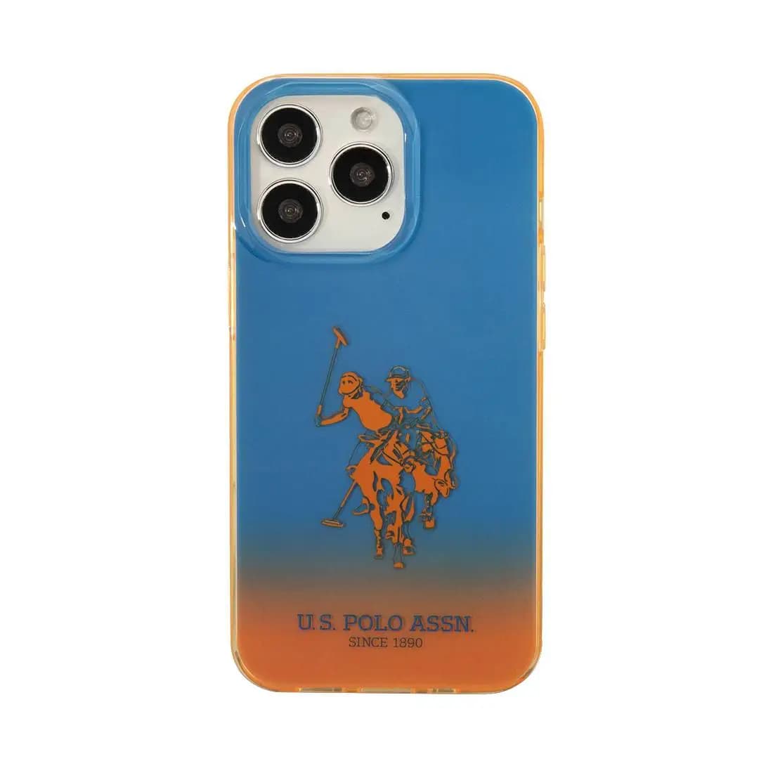 Պատյան U.S Polo ASSN PC/TPU Gradient Case with Dyed Bumper & Horse Logo iPhone 14 Pro