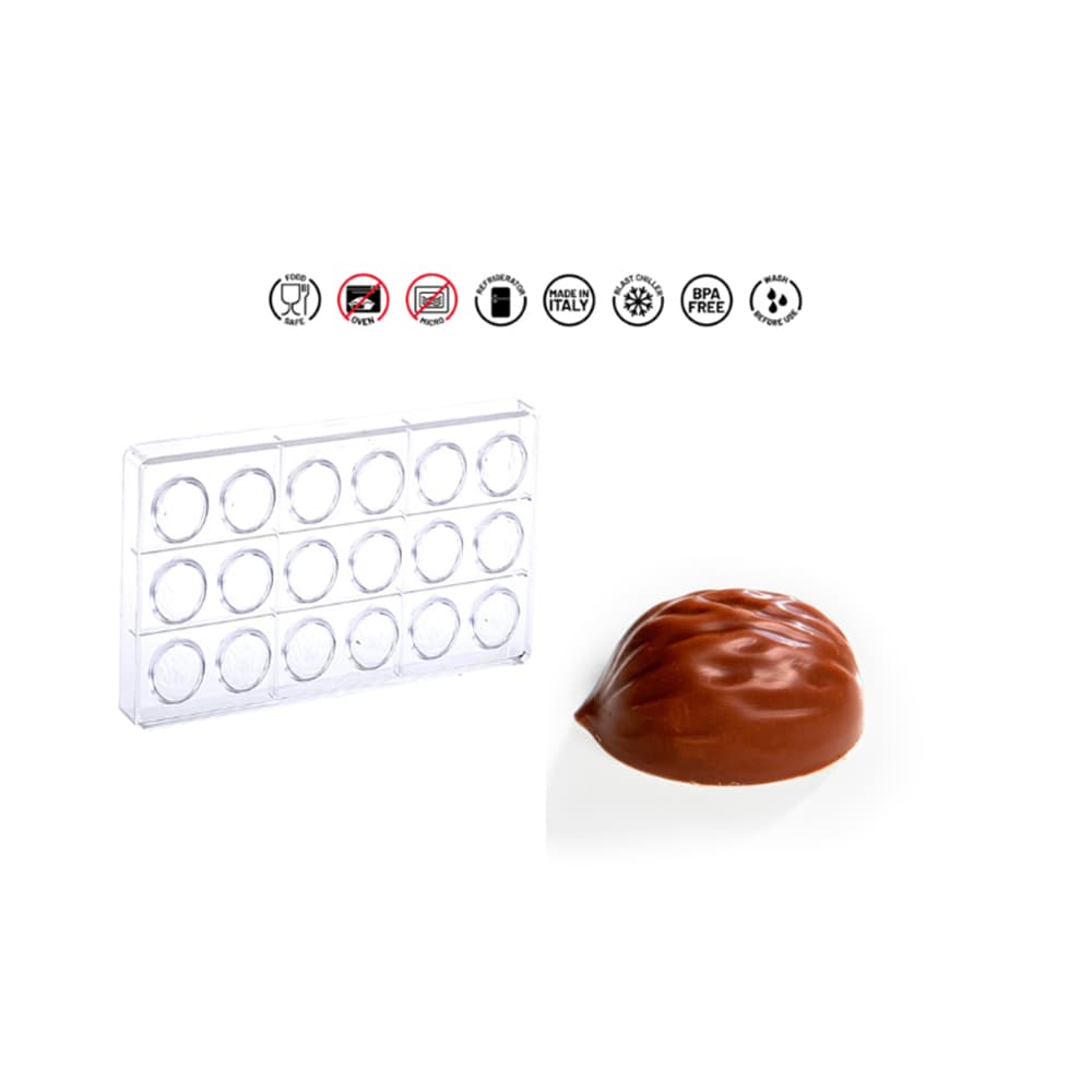 Պոլիկարբոնատե կաղապար շոկոլադի համար PRALINE NUT BPA FREE MOULD Martellato