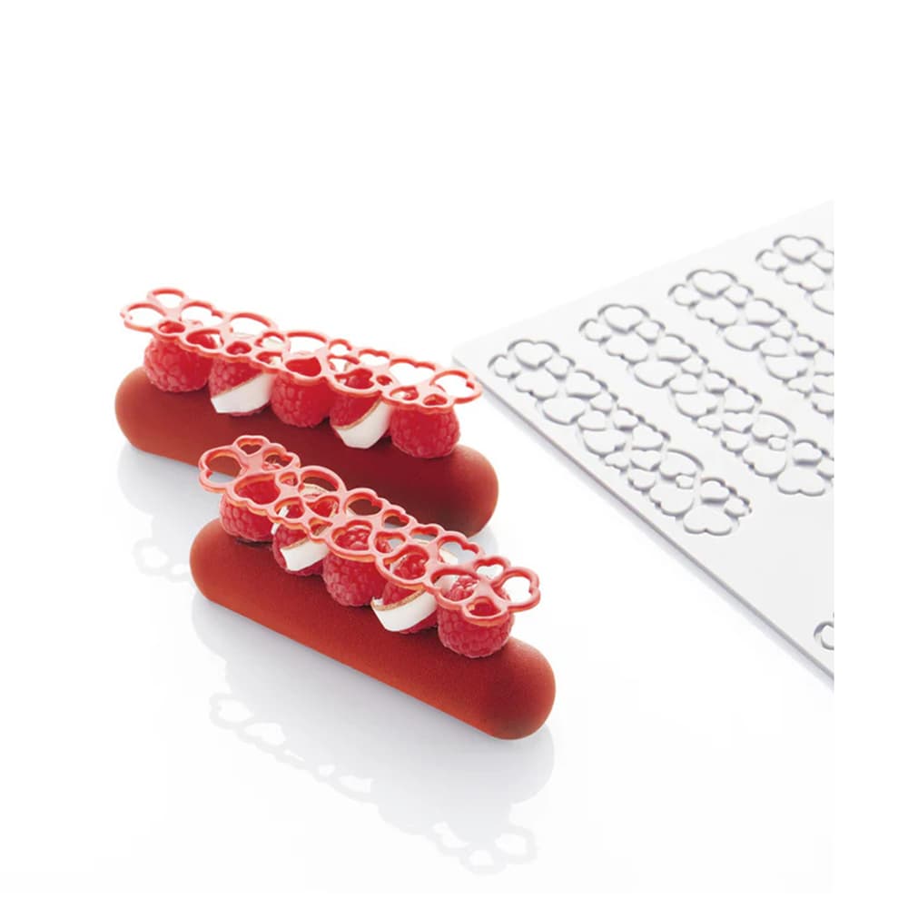 PR009S Սիլիկոնե կաղապար Eclair Shape Hearts