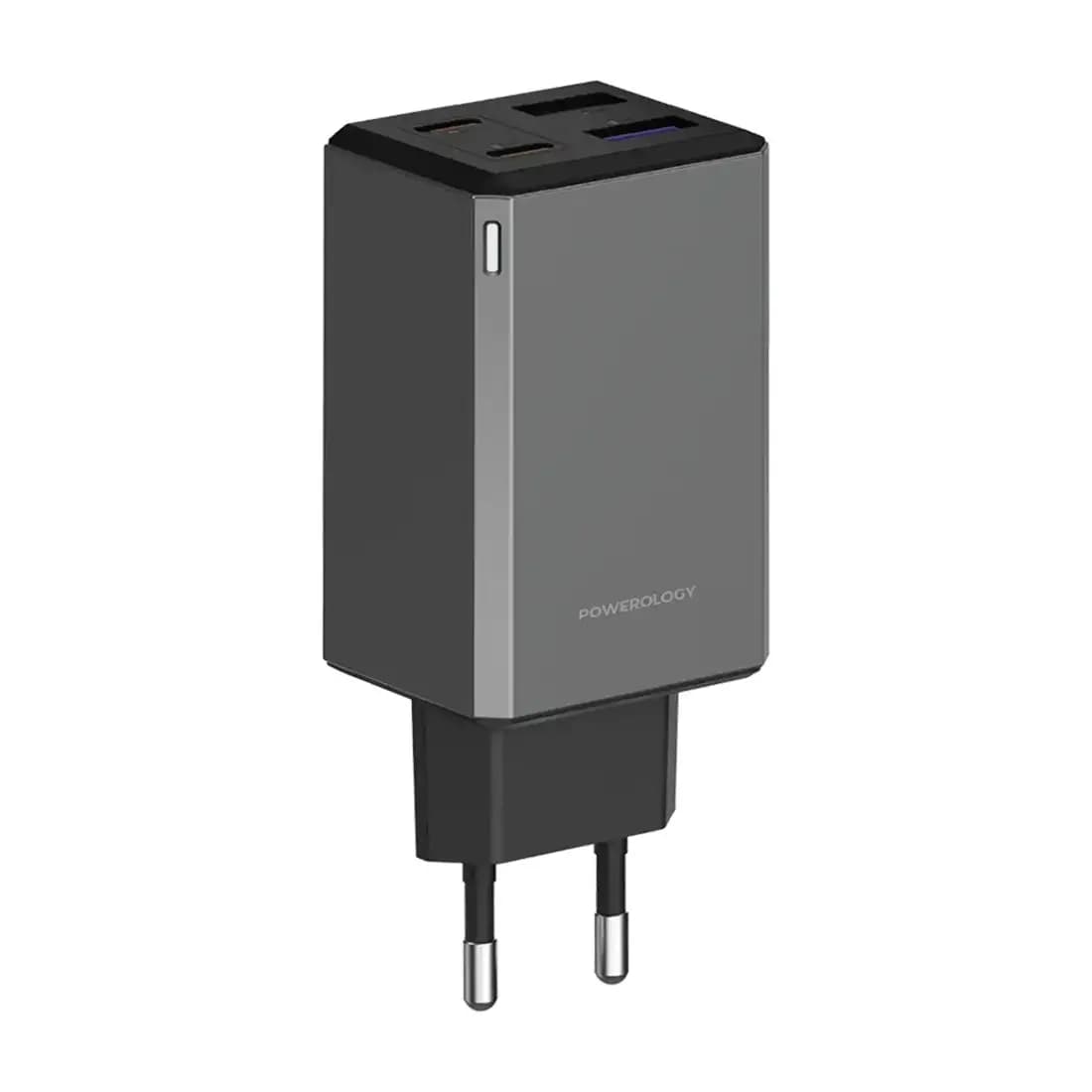 Լիցքավորիչ Powerology 65W GaN Multi-Port Travel Adapter PWCUQC064