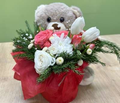 Ծաղկային կոմպոզիցիա «Sweet Petals»