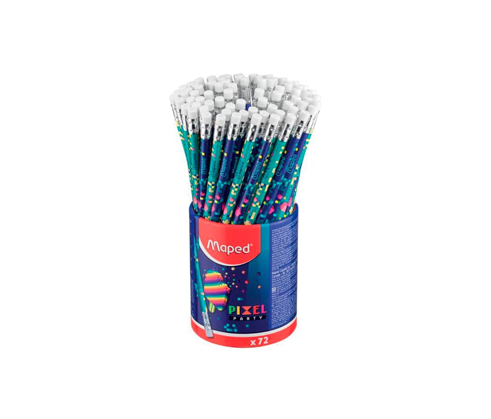 Սև մատիտ ռետինով PIXEL HB 72հատ 851818