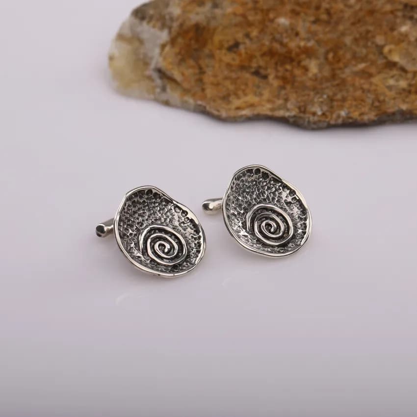 Տղամարդու արծաթե ճարմանդներ Միրաժ Kara Silver