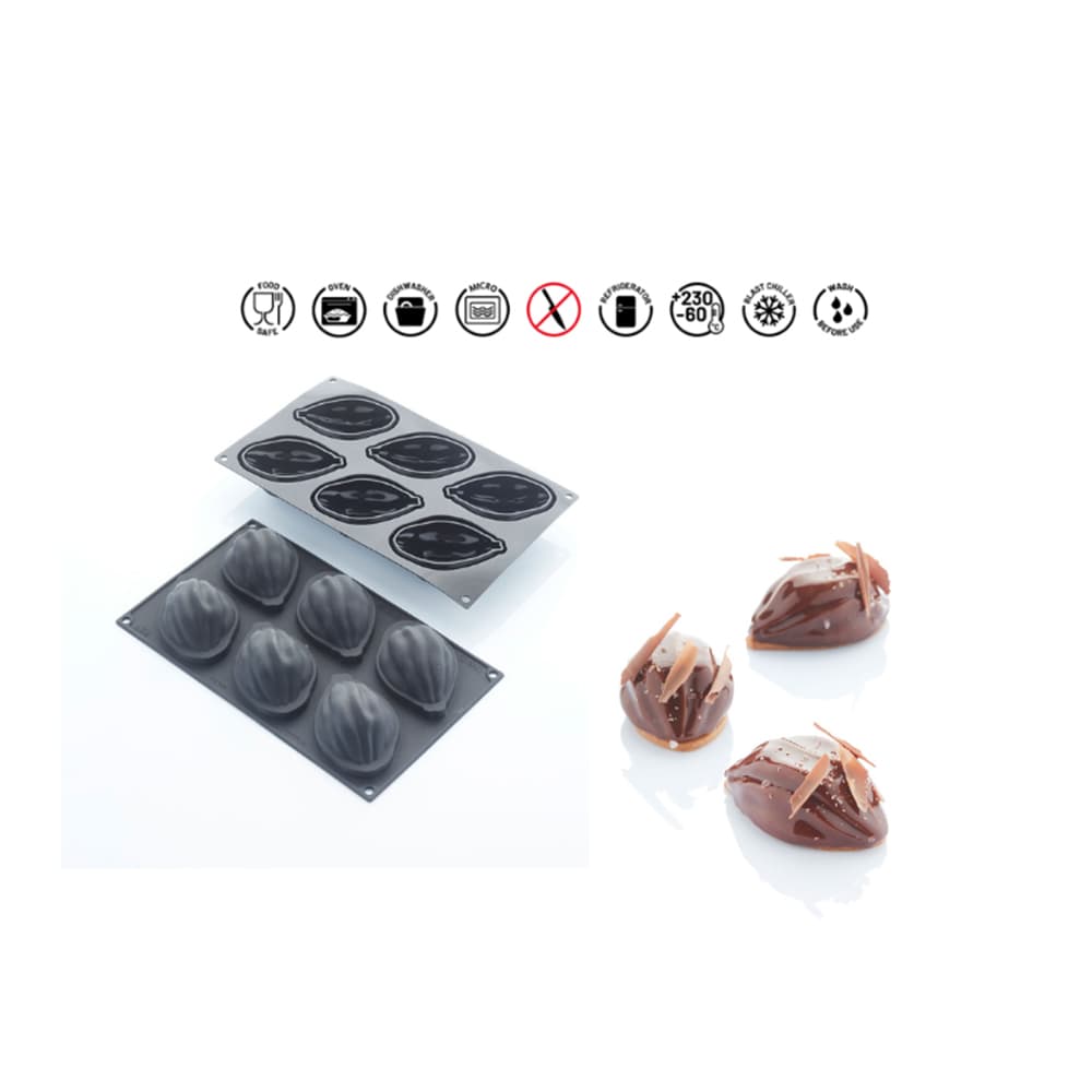 Սիլիկոնե կաղապար շոկոլադի համար COCOA SILICONE MOULD 17,5X30CM BLACK Martellato