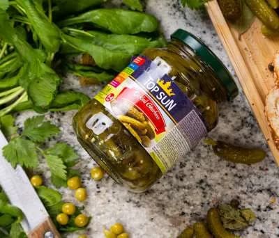 Մարինացված վարունգ TOP SON 680գր*12 /1-4 սմ/