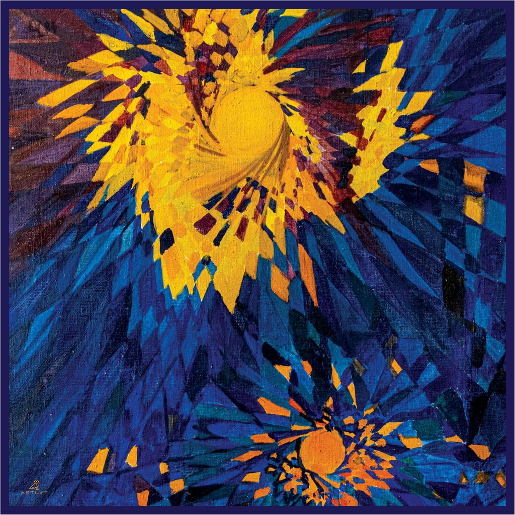 Շարֆ «Տիեզերք շարքից» 90x90սմ
