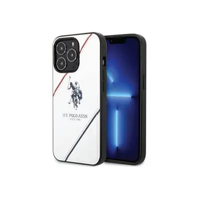 Պատյան U․S․ Polo ASSN PU Leather Case With Embossed Double Line & Horse Logo For iPhone 14 Pro