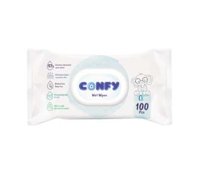 Խոնավ անձեռոցիկ "Confy" 97% 100 հ․