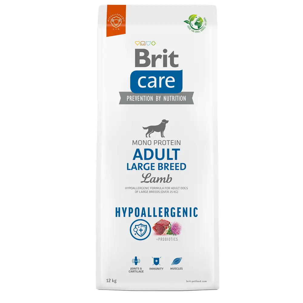 Brit մեծ ցեղ. չափահաս շների / Brit care Large adult lamb 1կգ