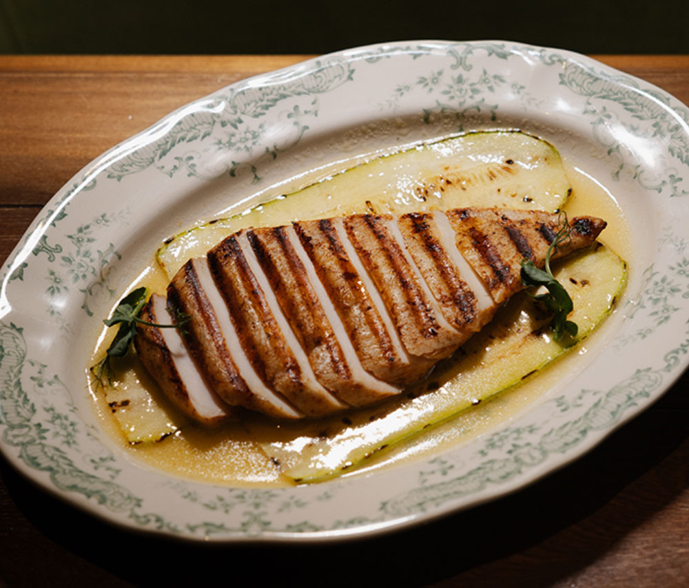 Chicken breast with citrus sauce