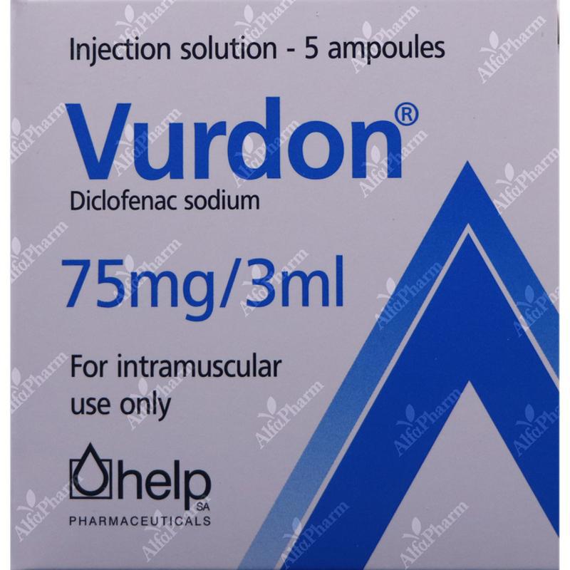 Vurdon intramuscularly 75mg-3ml x 5
