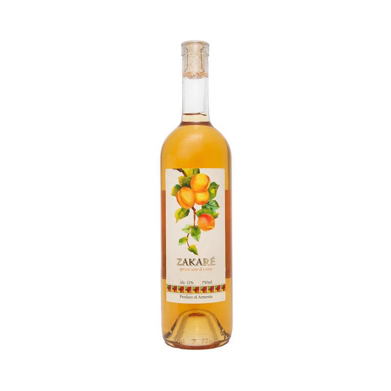 Wine "Zakare" apricot semi dry 0.75l
