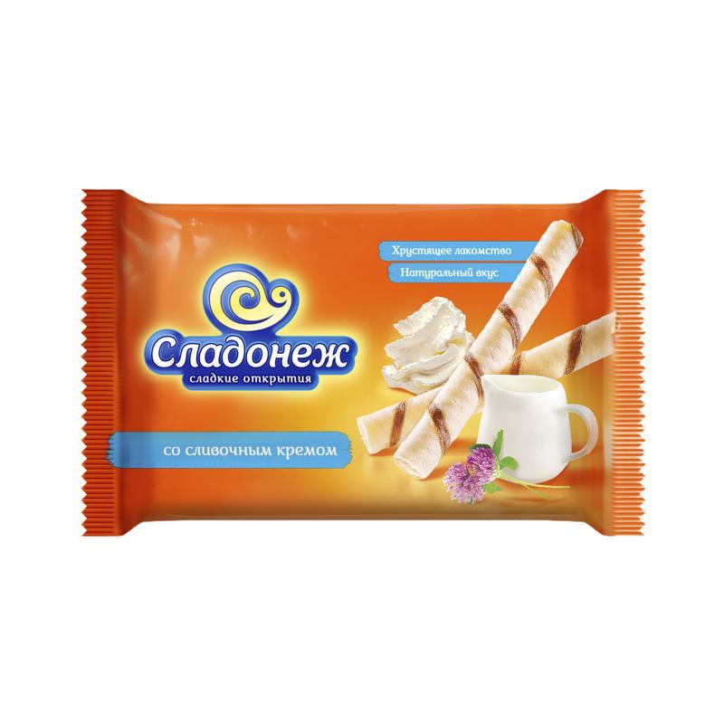 Wafer sticks "Sladonezh" creamy cream 175g