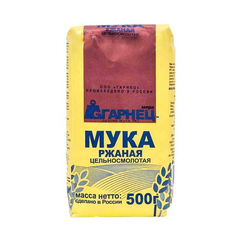 Мука "Garnec" ржан. цельнозерн. 500г