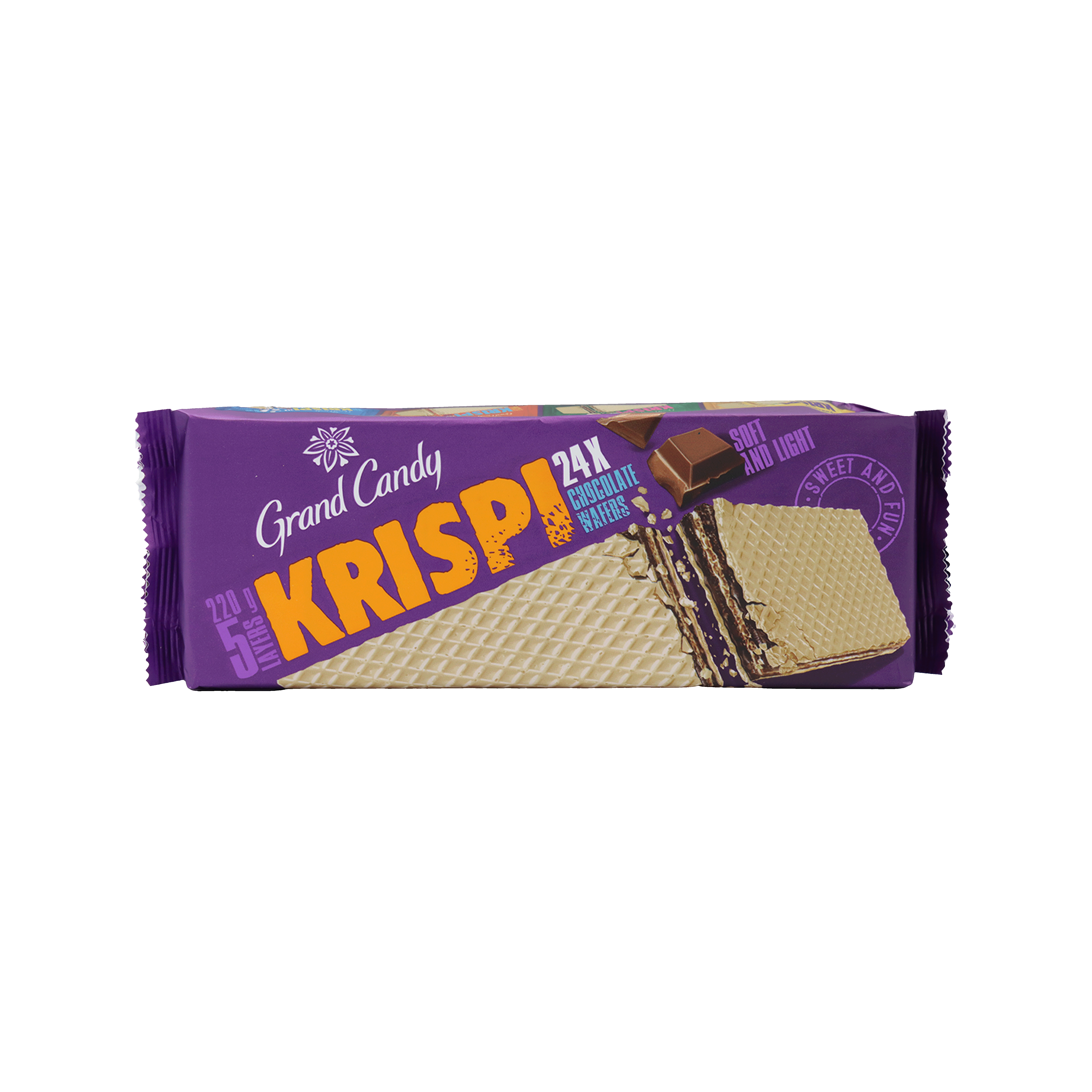 Вафли "GC" Krispi с шок.кремом 220г