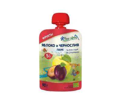 Խյուս "Խնձոր, սև սալոր" 5 ամսականից 90գ