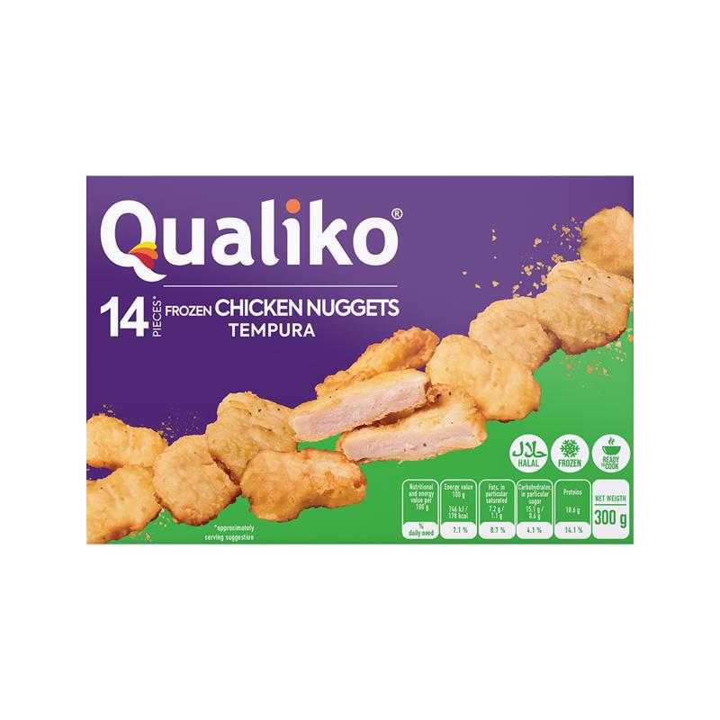 Նագեթներ հավի տեմպուրա «Քուալիկո» 14հտ 300գր