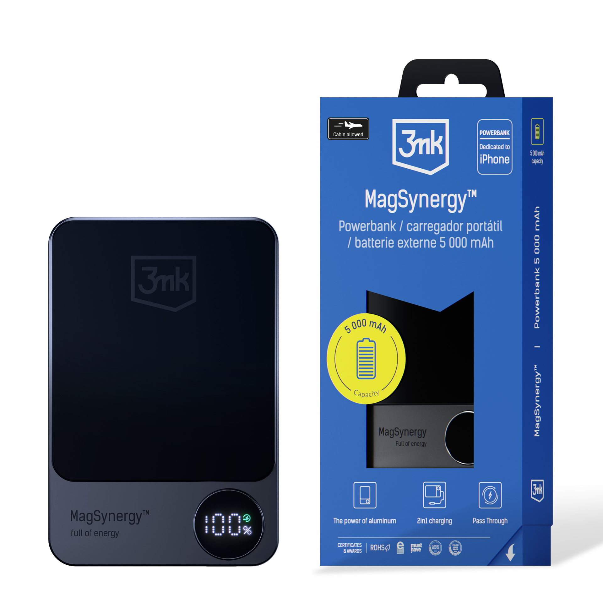 Մարտկոց Power Bank 3mk MagSynergy 5000mAh - 2486