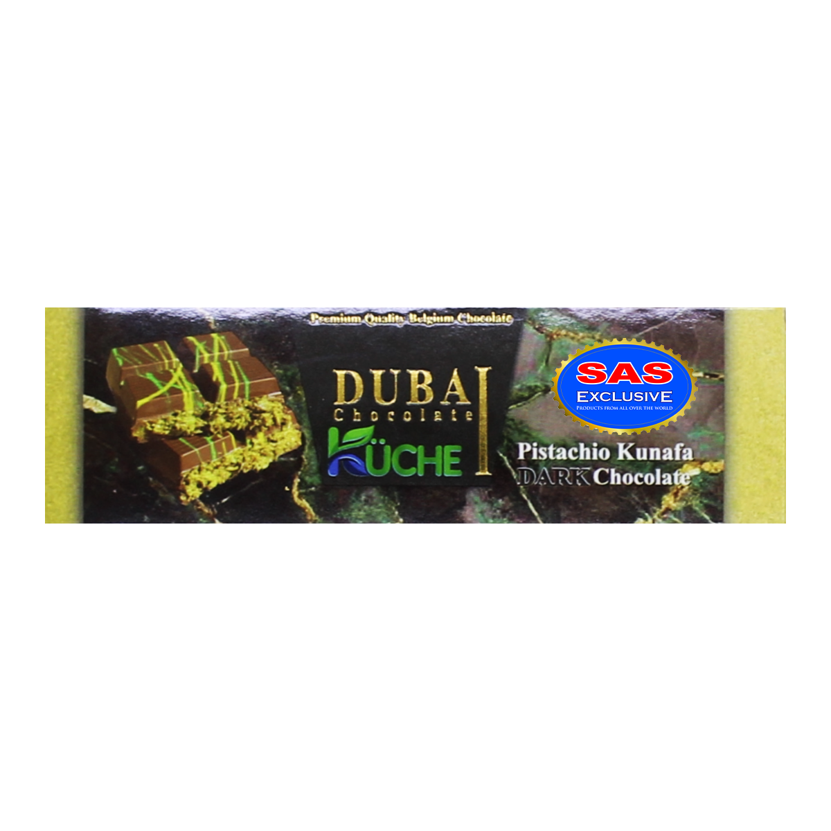 Chocolate bar with pistachios & kunafa "Kuche Dubai Dark" 40g
