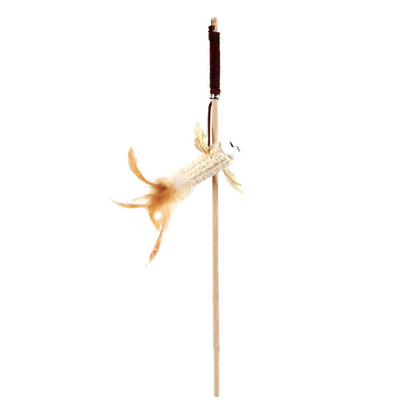 Triol NATURAL Բնական նյութերից պատրաստված կատուների համար ծաղրող խաղալիք «Bird», 70/400 մմ