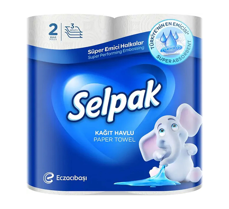 Бумажное полотенце "Selpak" 2шт