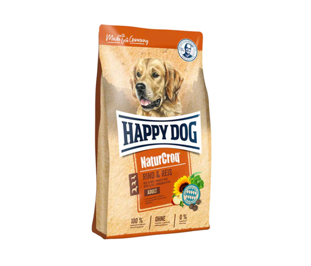 Շան չոր կեր Happy Dog Beef & Rice