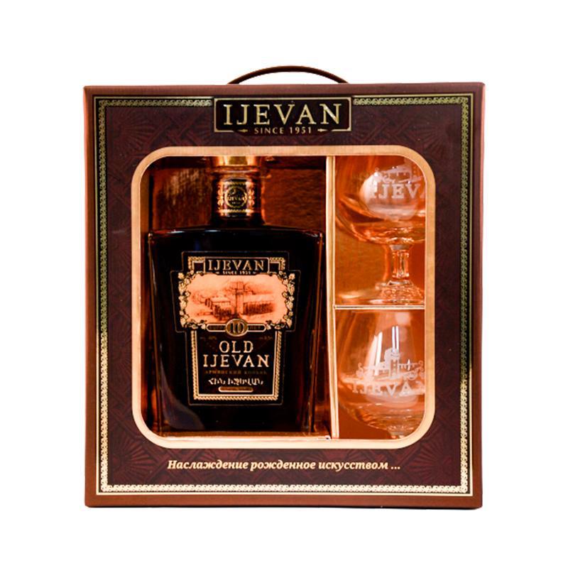 Коньяк Old Ijevan 10л 0.5л+2бок