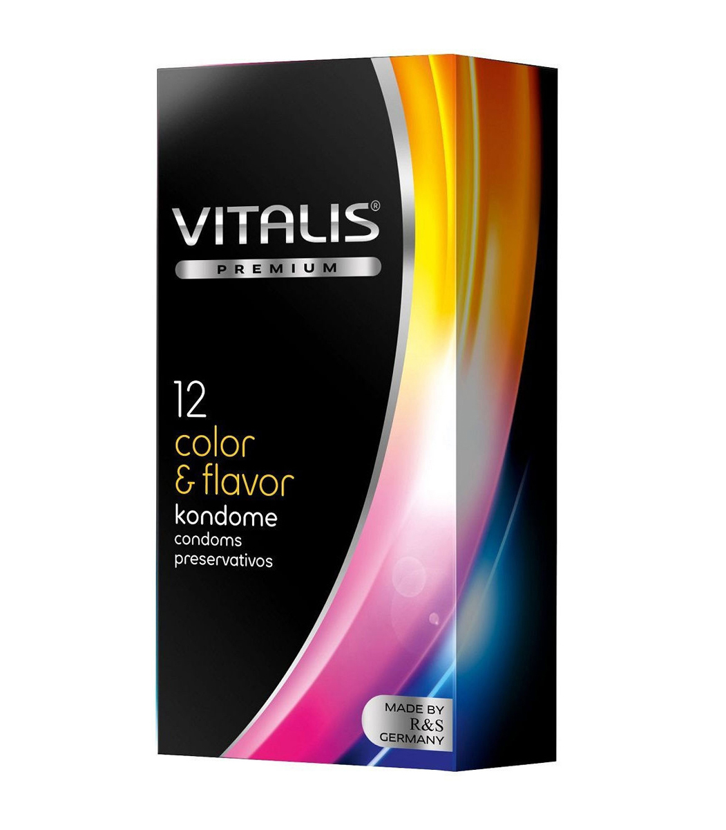Condoms "Vitalis Color and Flavor" 12pcs
