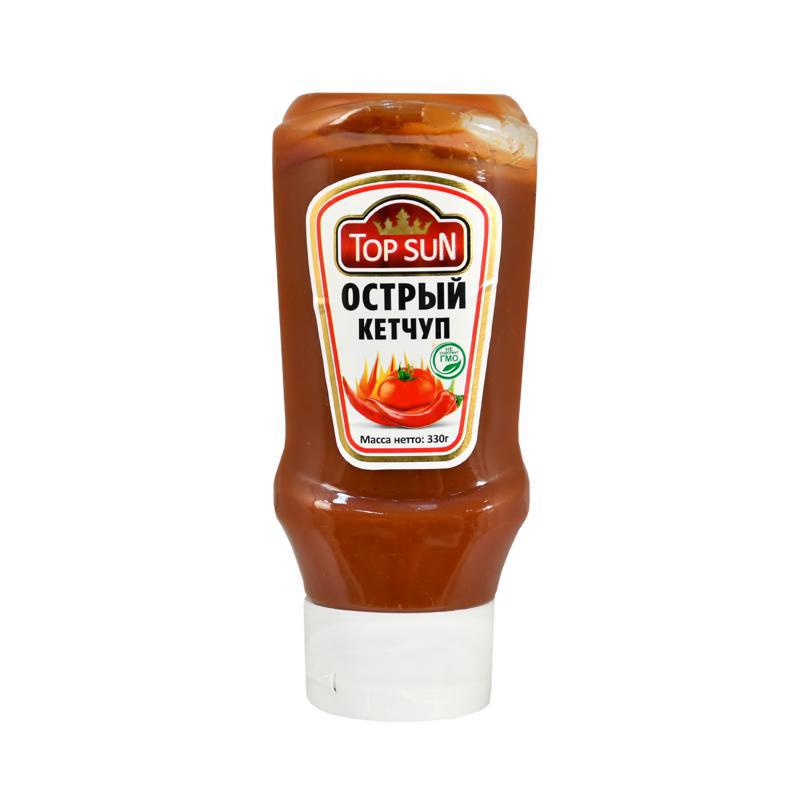 Кетчуп "Топ Сан" острый наоборот 330г