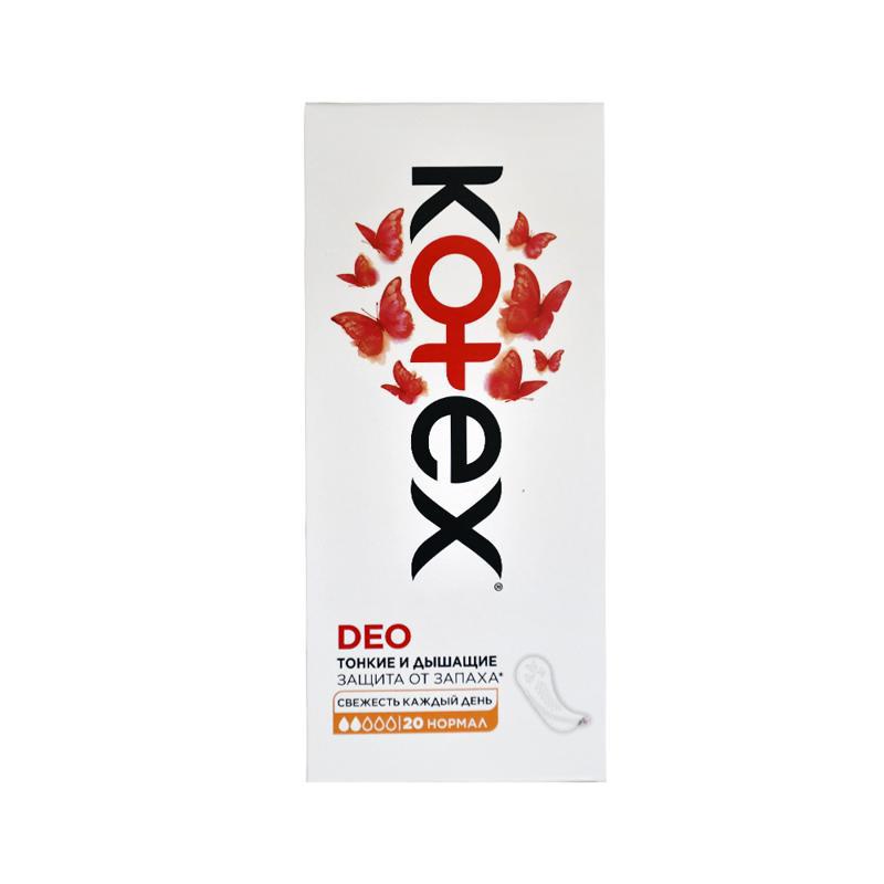 Daily pads "Kotex" DEO, normal 20pcs