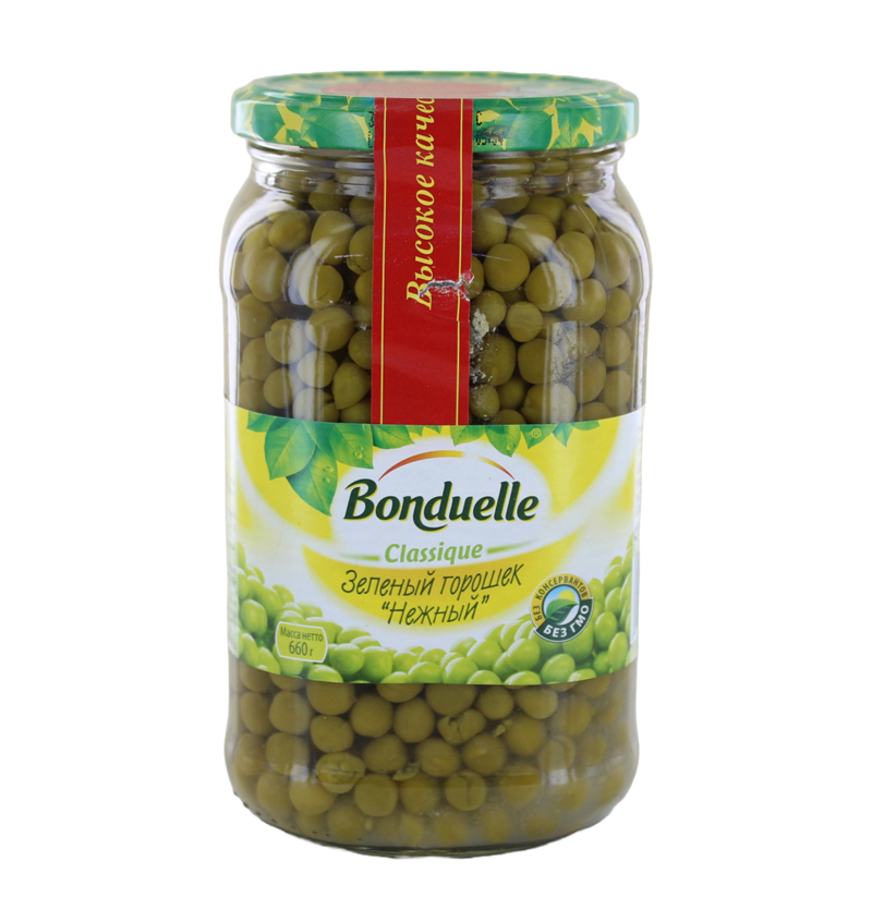 Зеленый горох "Bonduelle Delicate" 660гл  