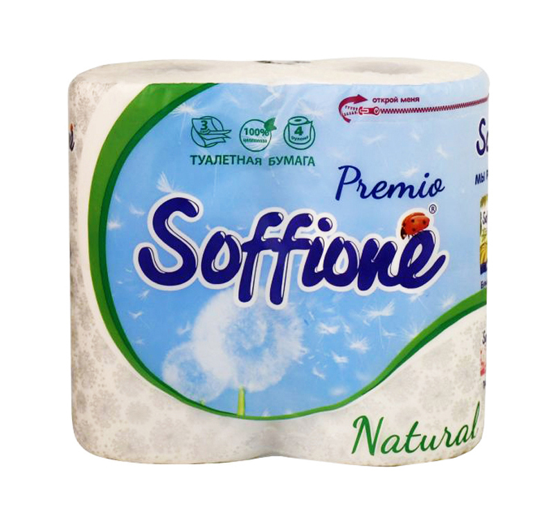 Toilet paper "Soffione Premio" 4 pcs
