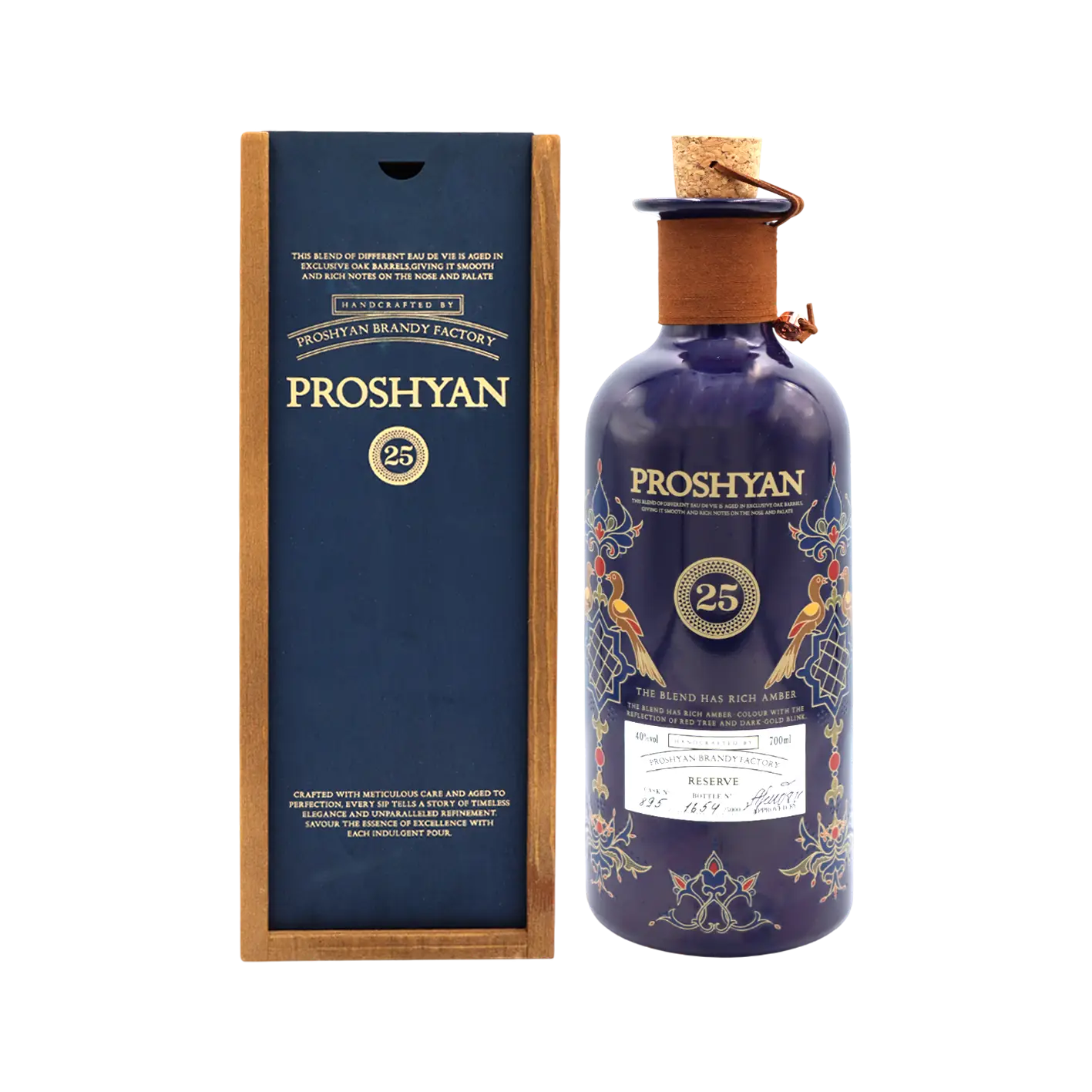 Коньяк Proshyan Reserve 25л (д.кор) 0.7л