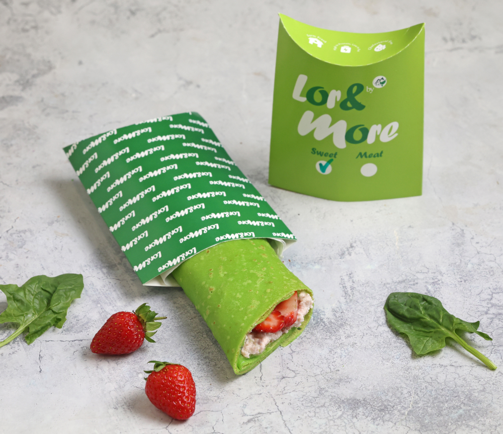 Կրեպ կաթնաշոռով և ելակով