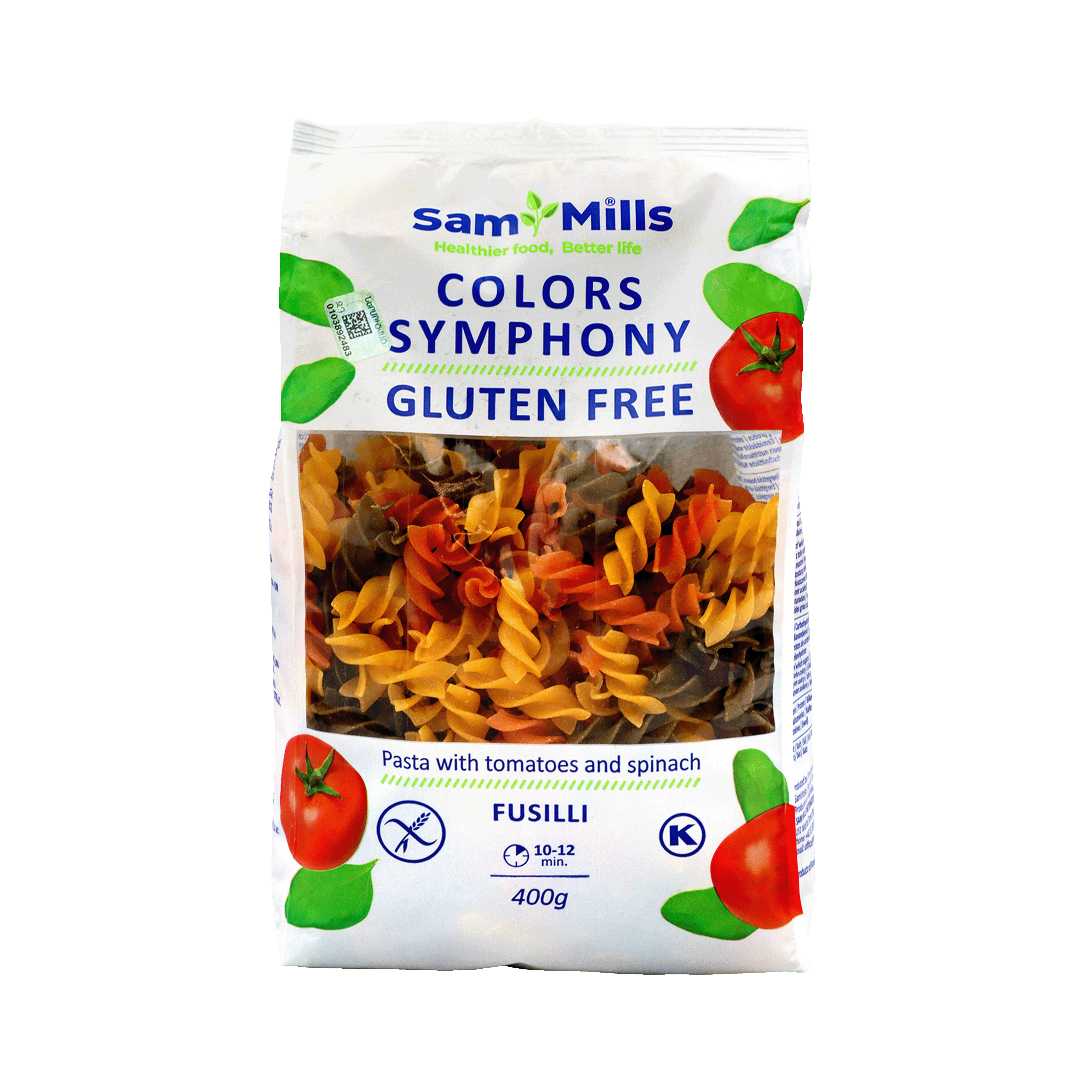 Макароны-пружин.цв. Sam Mills б/г 400г