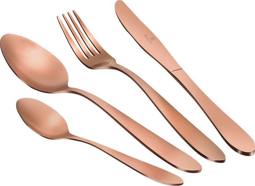 Rose Gold Line Սեղանի պարագաների հավաքածու 24 կտոր