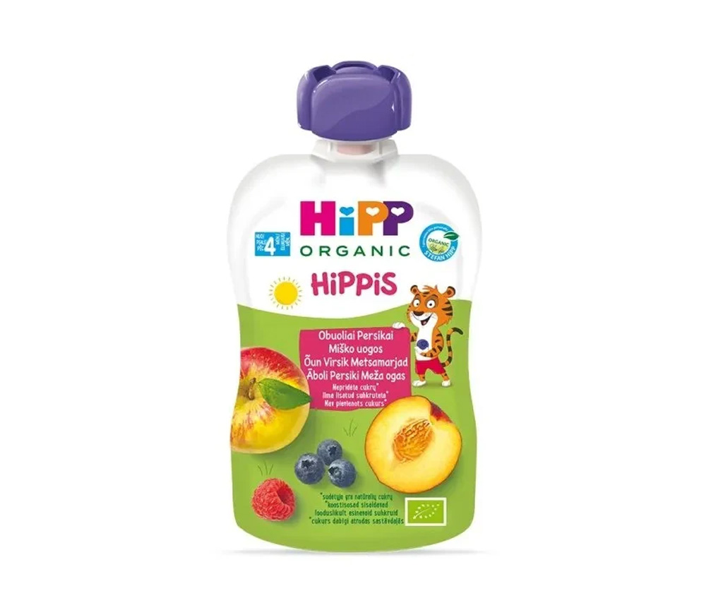2010 HIPP / Հիփփ Խյուս անտառային հատապտ., դեղձ 6ամս+ 125գ