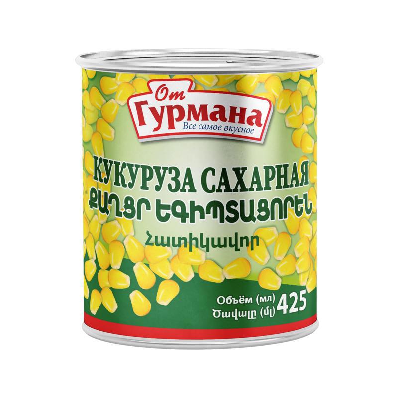 Եգիպտացորեն քաղցր «Օտ Գուրմանա» 425մլ