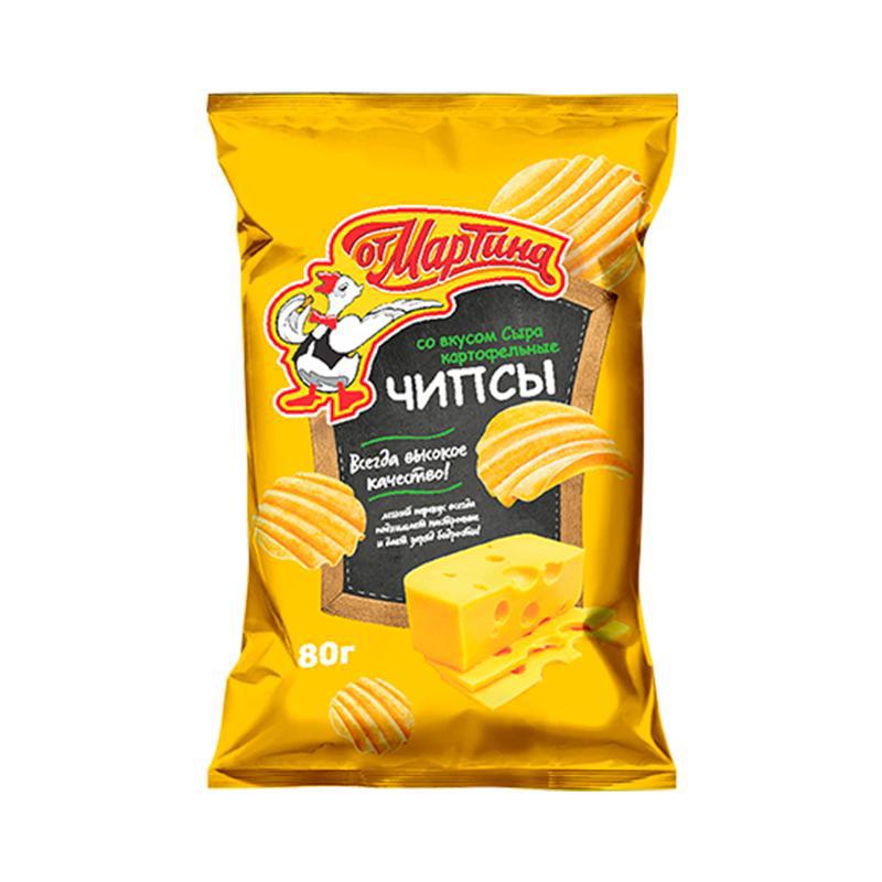 Чипсы "От Мартина" сыр 80г