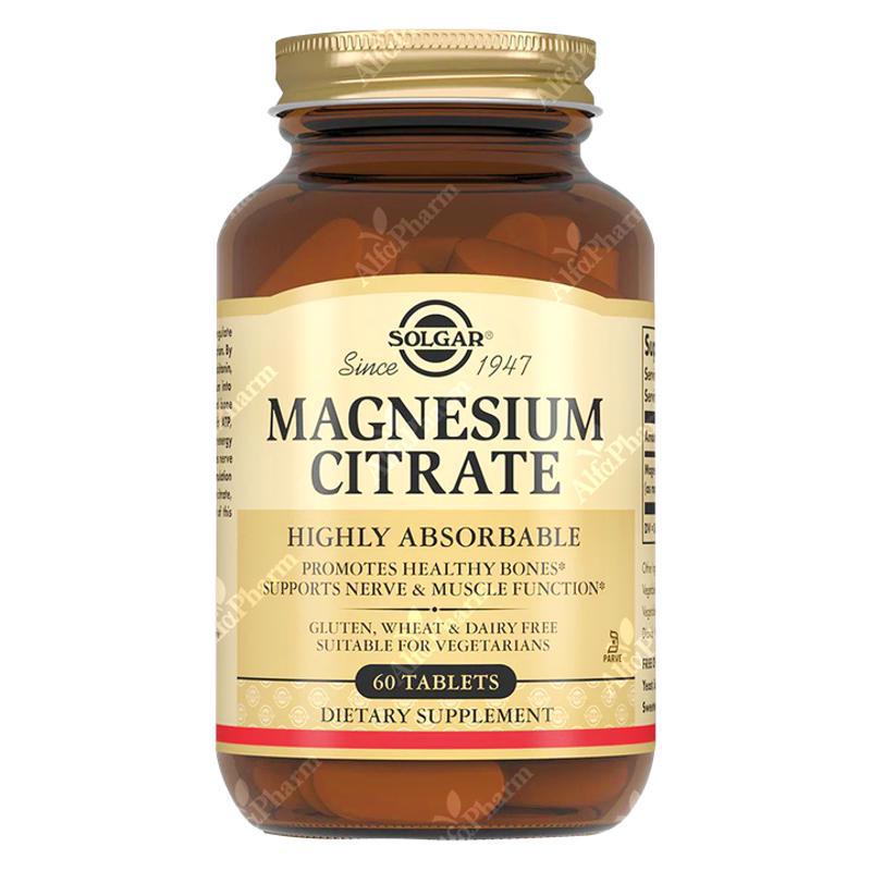 Магния цитрат таб 200мг х 60 Солгар