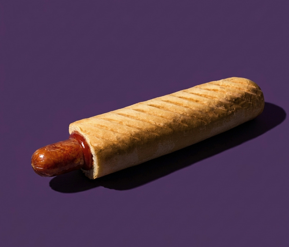 French hot dog with Beef sausage