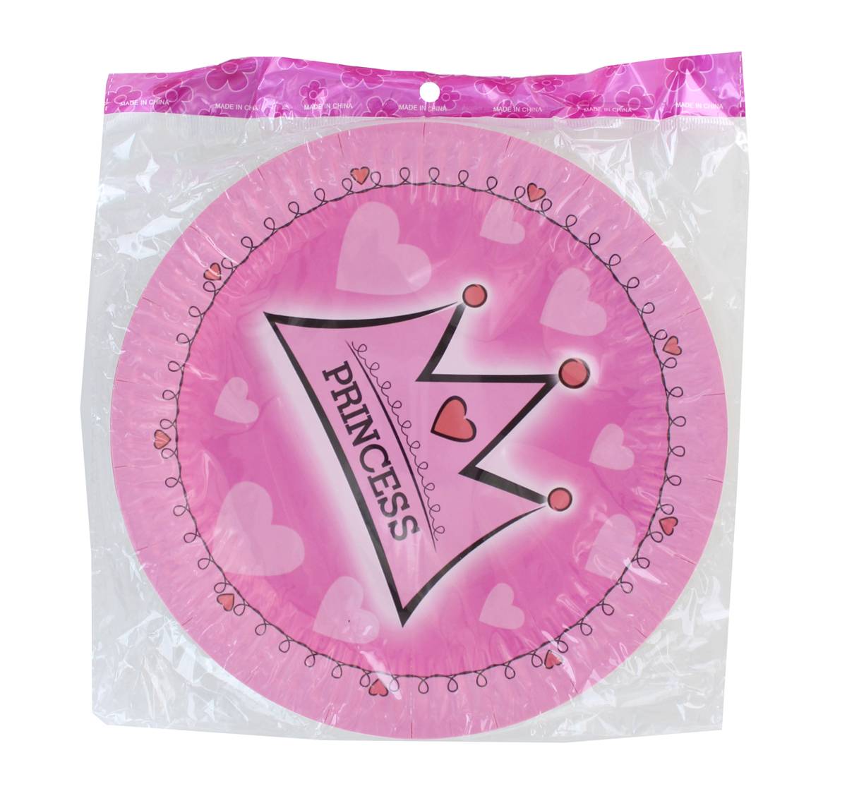 Disposable paper plates "Princess" 10 pcs
